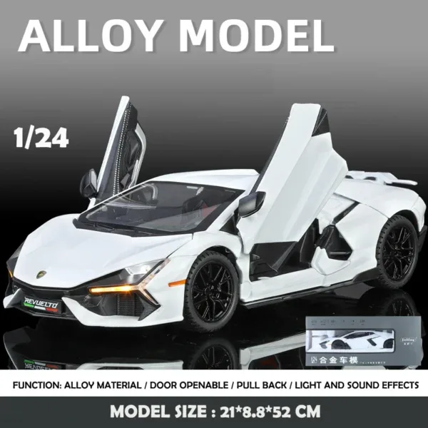 1/32 Scale Lamborghini Revuelto Diecast Model - Image 10