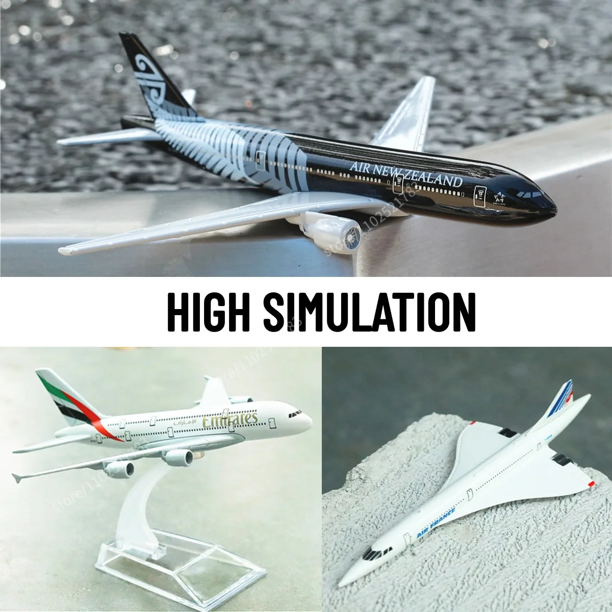1:400 Diecast Concorde Aircraft Model Toy 3 1:400 Diecast Concorde Aircraft Model Toy - Image 3