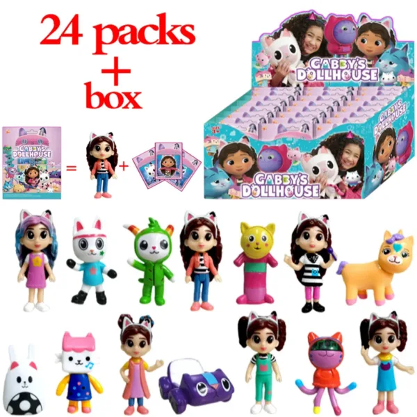 Gabby Dollhouse Figure Blind Box Set 24pcs