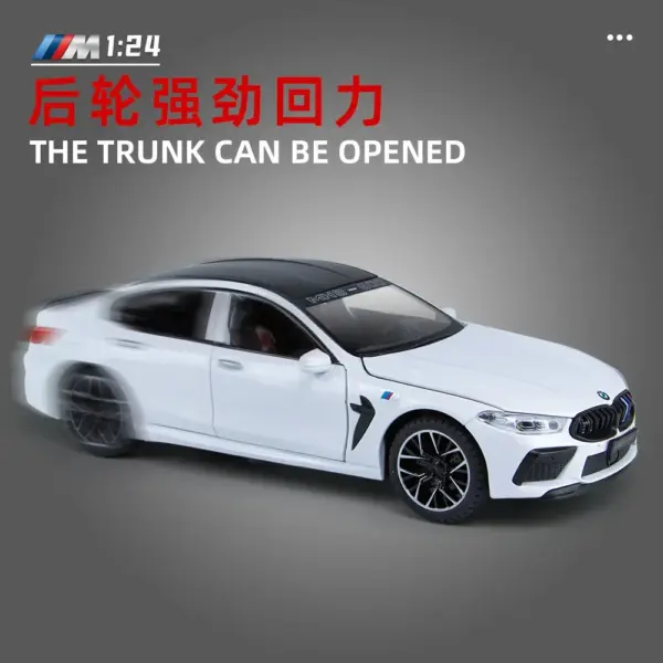 1:24 BMW M8 MH8 800 Diecast Alloy Model - Image 5