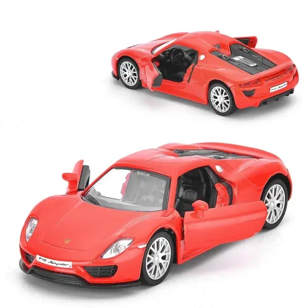 MaKeda Metal Porsche 918 Toy Car Model - Image 7