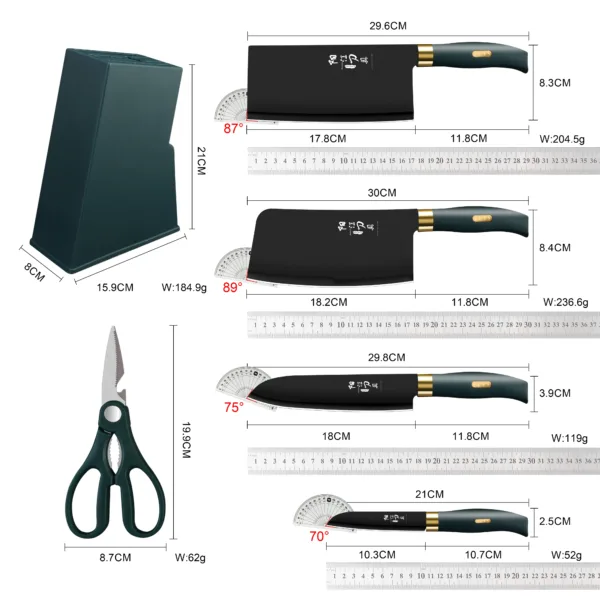 Stainless Steel Chef Knife Set for Home Use - Image 6