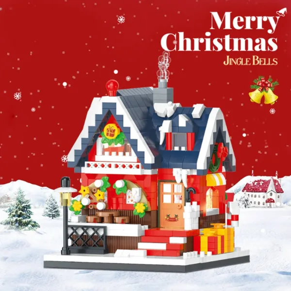 Christmas House Mini Building Blocks Set - Image 3