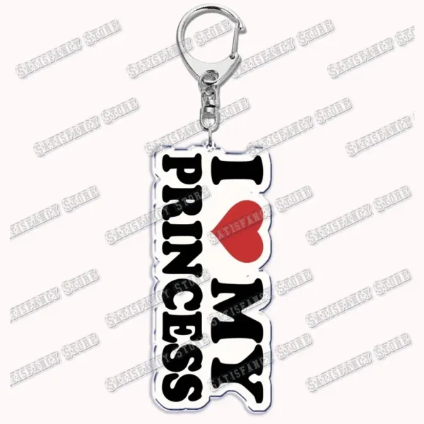 Silver Keychain with Heartfelt Letter Design - Image 54