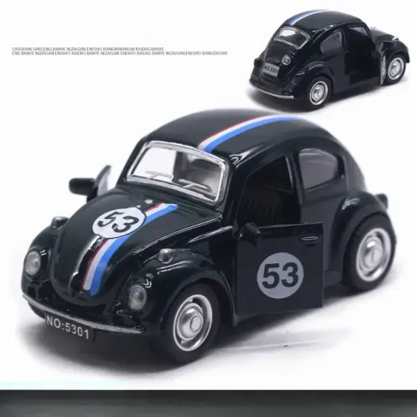 1:43 Alloy Volkswagen Beetle Diecast Model - Image 4