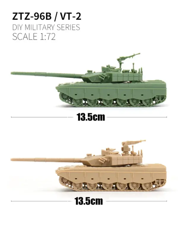 1/72 ZTZ-96B Main Battle Tank Model Kit - Image 3