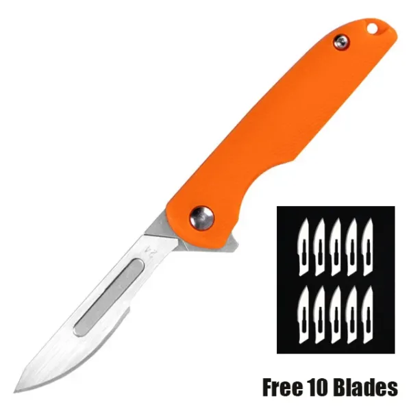 Mini Folding Knife with 10 Replaceable Blades - Image 8