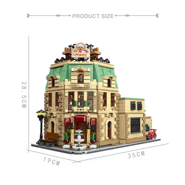 3104PCS Parisian Restaurant Building Block Set - Image 6