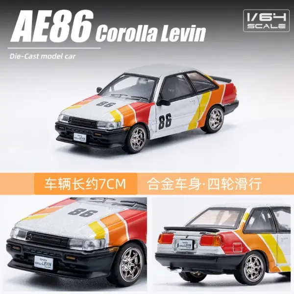 DCT 1:64 AE86 Diecast Model Car - Image 4