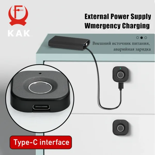 KAK Biometric Fingerprint Cabinet Lock - Image 5