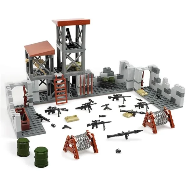 WW2 Army Military Base Building Block Set - Image 2