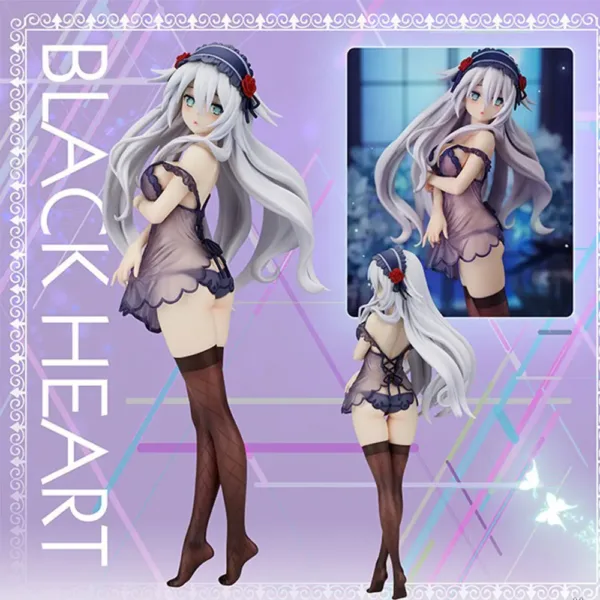 24CM Black Heart Anime Figure Model Toy - Image 2