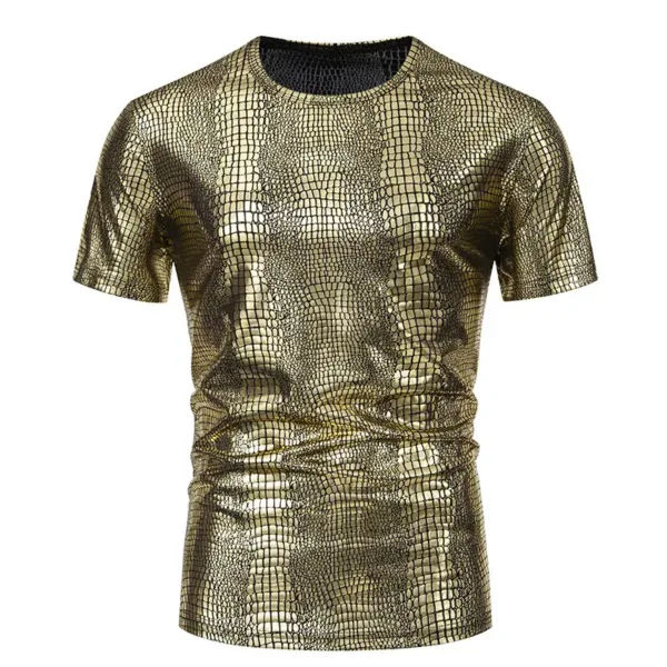 Men's 70s Disco Sequin Shirt for Parties - Image 3