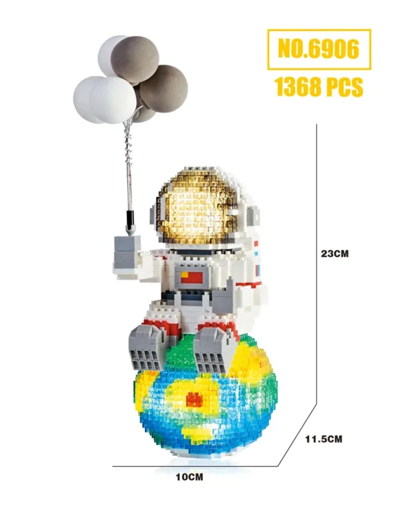 Glowing Astronaut Balloon Model Kit 1368PCS - Image 6