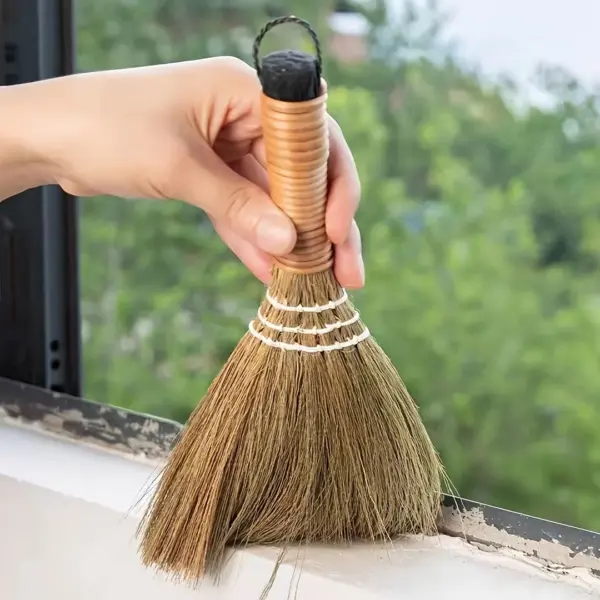 Natural Handmade Small Straw Broom for Cleaning