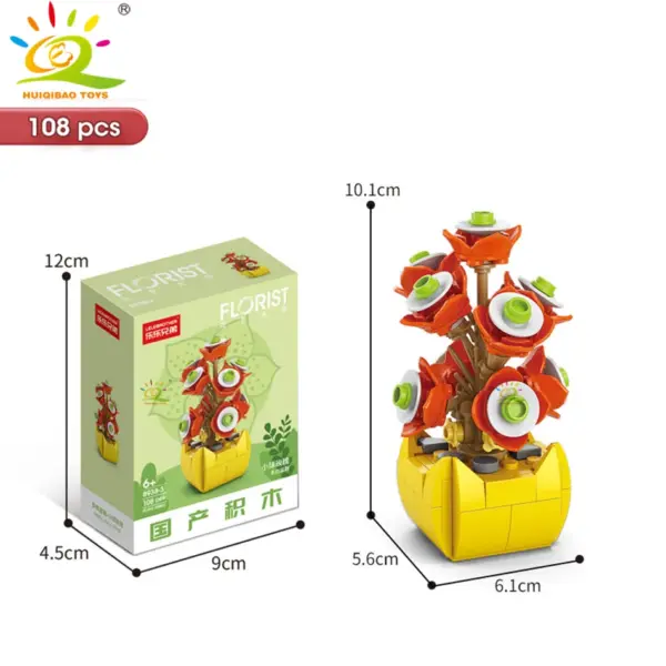 DIY Flower Succulent Building Blocks Set - Image 4