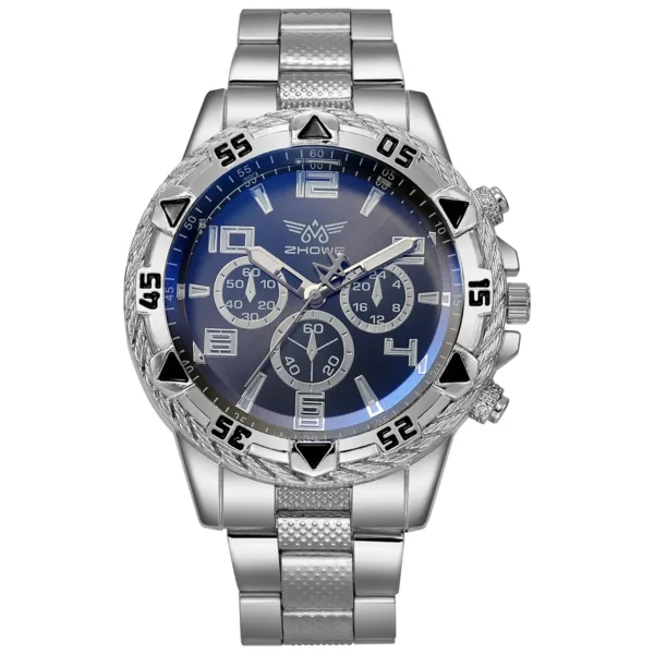 Men's Quartz Wristwatch with Stainless Steel Band - Image 7