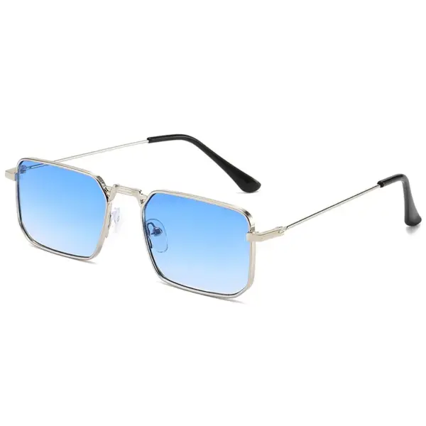 Square Metal Frame Sunglasses for Women - Image 7