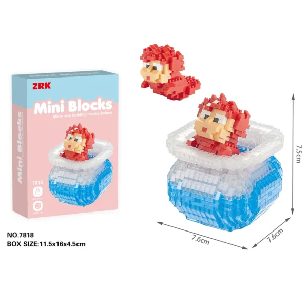 Anime Cartoon Building Blocks Kids Toy Set - Image 3