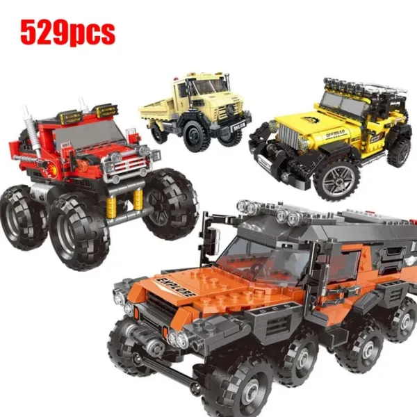 Off-Road Adventure Vehicle Building Blocks Set