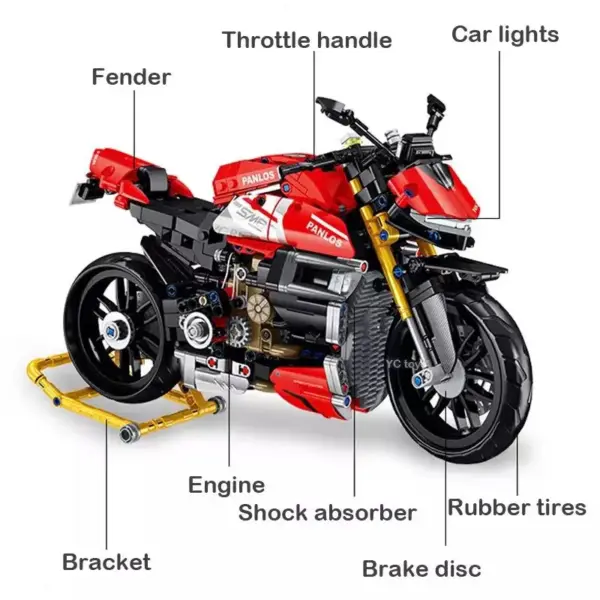 981Pcs Motorcycle Building Blocks Model Set - Image 5