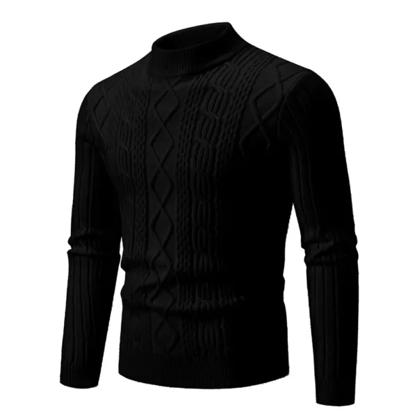 Men's Cozy Cashmere Wool Sweater - Image 5