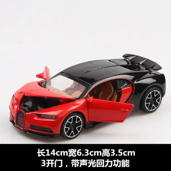 1:32 Bugatti Chiron Metal Diecast Car Model - Image 11