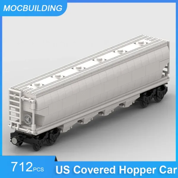 US Covered Hopper Car Building Blocks Set