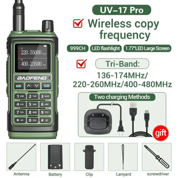 Baofeng UV-17 Pro Walkie Talkie 16KM Range - Image 10