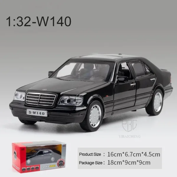 1:32 Diecast Benz S-W140 Car Model Toy - Image 4