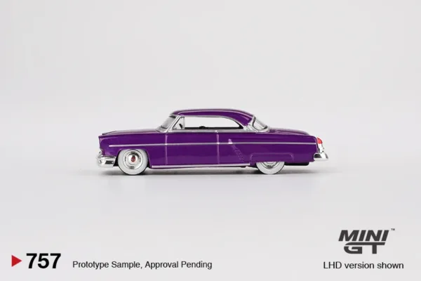 1/64 Scale Purple Lincoln Capri Hot Rod Model - Image 4