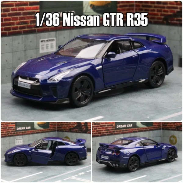 1/36 Nissan Skyline GTR R34 Diecast Model Car - Image 11