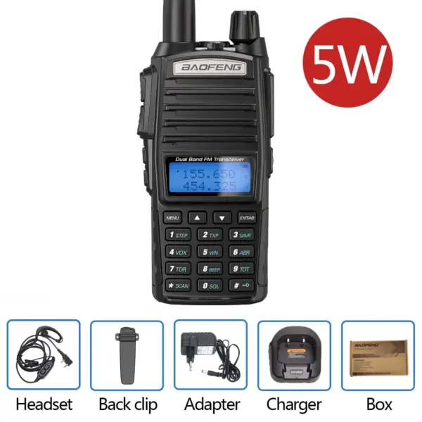 Baofeng UV-82 Dual PTT Walkie Talkie 8W - Image 14