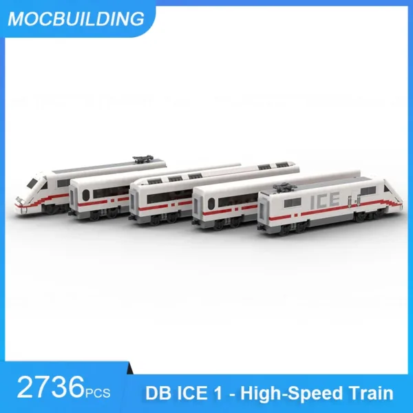 MOC Building Blocks DB ICE 1 Train Model 2736PCS - Image 4