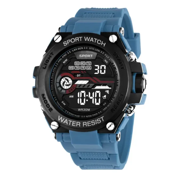 YIKAZE Men's Digital Sports Watch 51mm Waterproof - Image 11