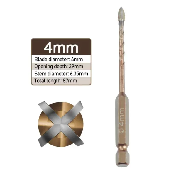 Carbide Tile Drill Bit Set 3-12mm - Image 9