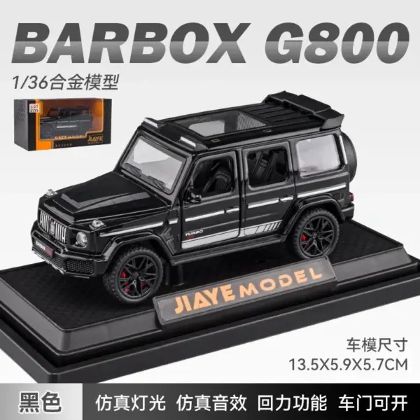 1:36 Diecast Mercedes Benz BRABUS G800 Model - Image 8