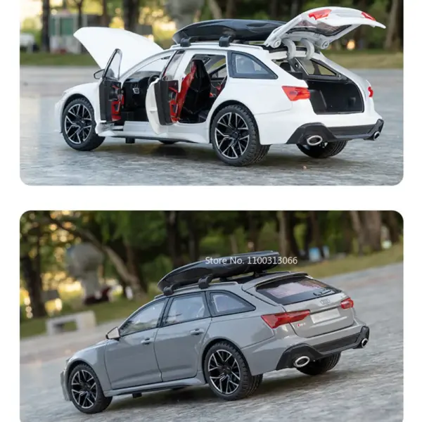 1/24 RS6 Diecast Car Model with Pull Back - Image 6