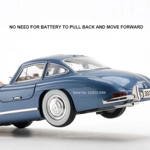 1:24 Alloy 300SL Vintage Toy Car Model - Image 4