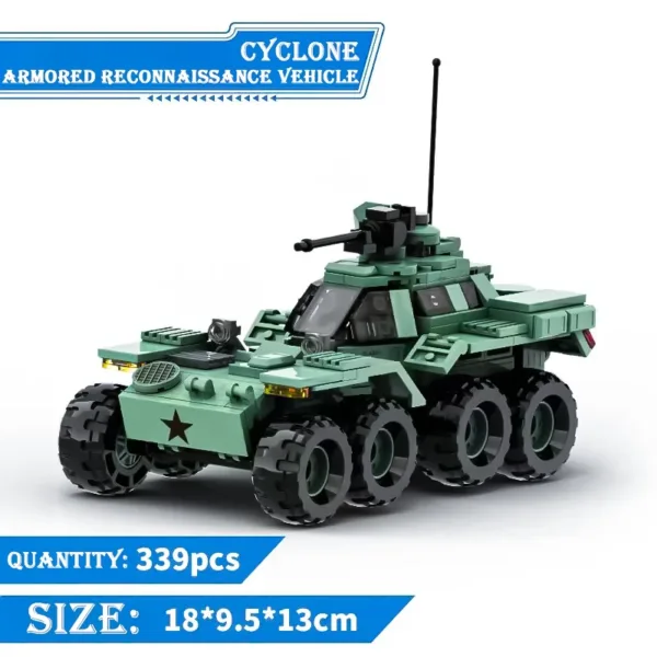 Whirlwind Armored Vehicle Building Blocks Set