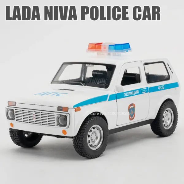 1/18 Scale Russia Ladaniva Police Car Model - Image 8