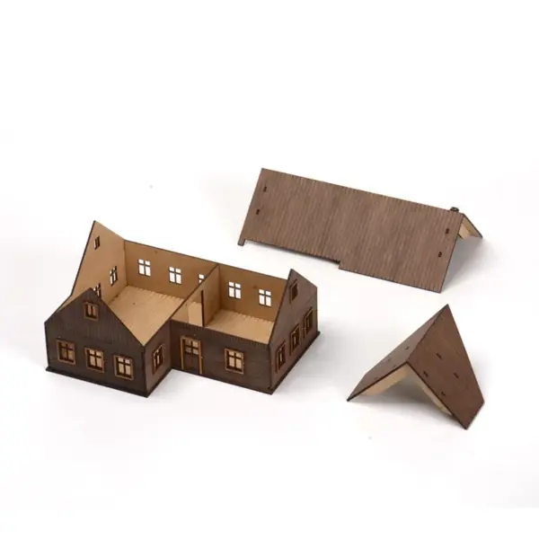 Eastern Europe Architecture 1/72 Wooden Model Set - Image 5