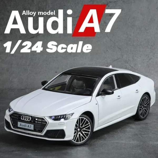 1:24 Audi A7 Diecast Model Car with Lights