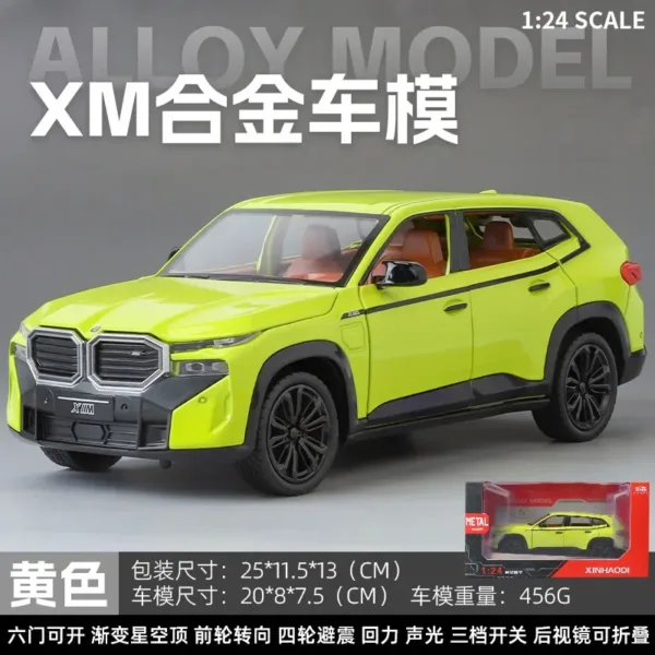 1:24 BMW XM SUV Diecast Car Model - Image 10