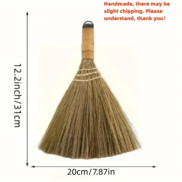 Natural Handmade Small Straw Broom for Cleaning - Image 2