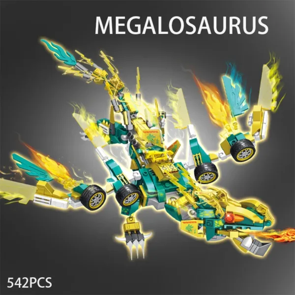 Blue Dragon Mecha Building Blocks Set - Image 3