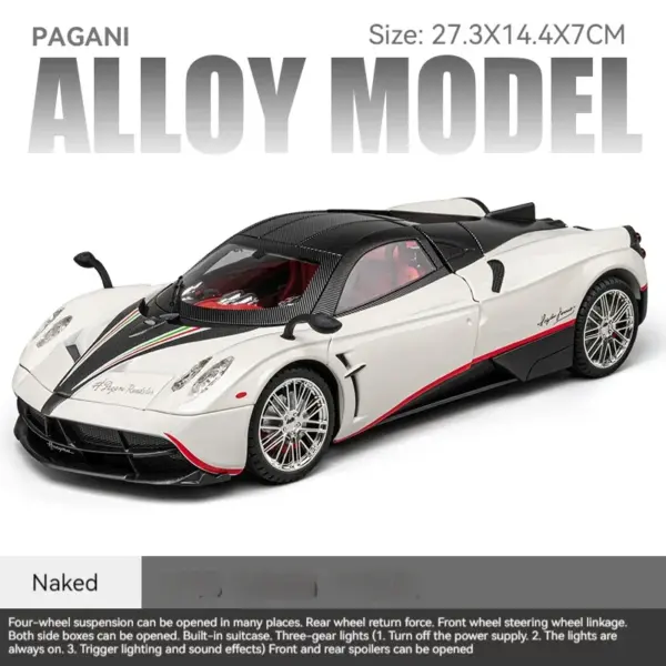 Pagani Huayra Dinastia Alloy Diecast Model Car - Image 12