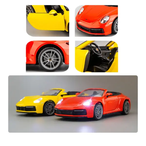 1:32 Alloy Porsche 911 Carrera Model Car - Image 3