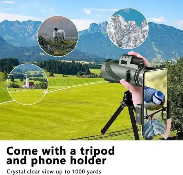 80x100 HD Monocular with BAK4 Prism - Image 4