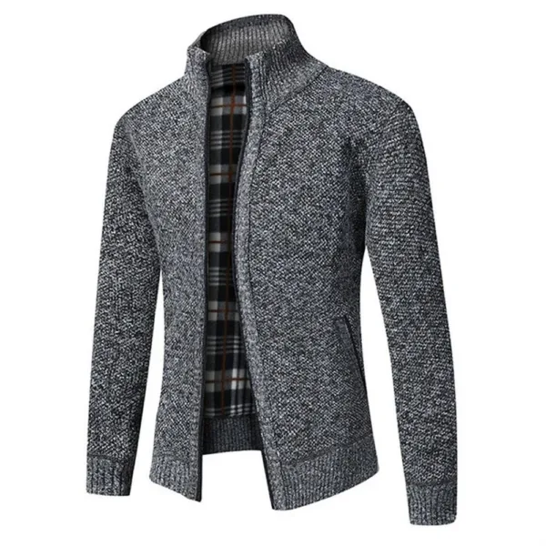 Men's Cozy Thick Fleece Cardigan Jacket - Image 6